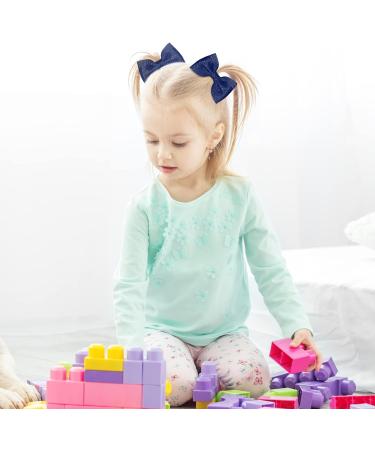 Dacitiery 30Pcs Girls Navy Blue Hair Accessories Kit - Hair Bow Clips, Headband, Ponytail Holder, Elastic Bands, Barrettes - Perfect Birthday Gift for Girls - Buy Online on GoSupps.com
