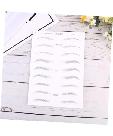 PLAFOPE 2 Pairs Eyebrow Shaping Template Artificial Eyebrow Patch Eyebrow Stickers Hair Woman Makeup Tools 21x15cm Black 003 - Buy Online on GoSupps.com