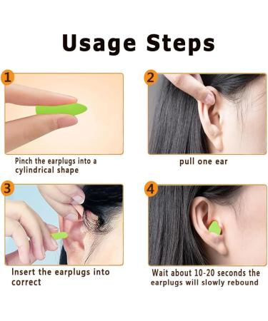 100 Pairs Foam Earplugs - 32dB Noise Cancelling for Sleep & Travel | Super Soft & Comfortable with Eye Mask (Green) - International Shipping Available - Buy Online on GoSupps.com