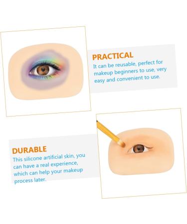 Didiseaon 3 Sets Makeup Practice Skin Eyeshadow Eye Makeup Board Blank Eye Shadow Skin Portable Exercise Board 6.9x5.2cmx3pcs Assorted Colorx3pcs - Buy Online on GoSupps.com