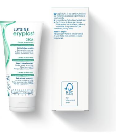Eryplast CICA Repair Cream 100 ml - Nourishes and protects dry sensitive and irritated skin - Repairs damaged skin barrier - Acts like a second skin - Vegan - Buy Online on GoSupps.com
