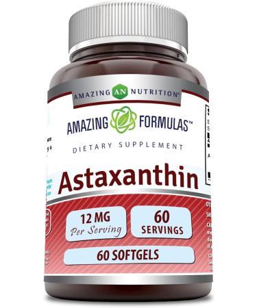 Amazing Nutrition - Amazing Formulas Astaxanthin -12mg - 60 Softgels