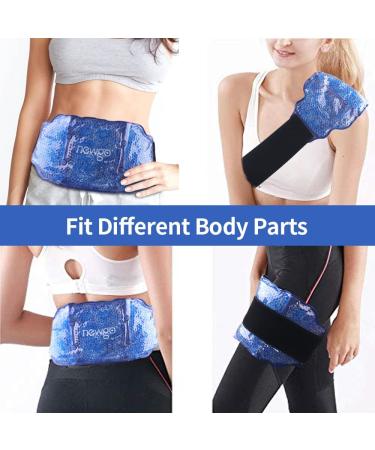 NEWGO Hot Cold Therapy Ice Pack for Back Pain Relief - Sciatic Nerve, Tailbone, Lower Back Injuries - Blue, 1 Pack - Buy Online on GoSupps.com