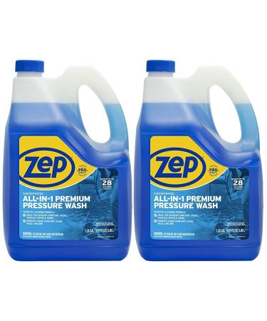 Zep Concentrated All-In-1 Premium Pressure Wash Cleaner - 160 ounce (Pack of 2) ZUPPWC160 - Professional Power Washer Surface Cleaner For A Next Level Clean