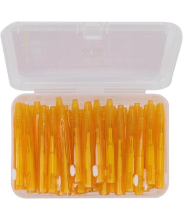 Branch Brushes - 60 Piece Interdental Brush Set | Slim Braces Cleaner for Adults & Children | Orthodontic Care | Orange - Buy Online on GoSupps.com