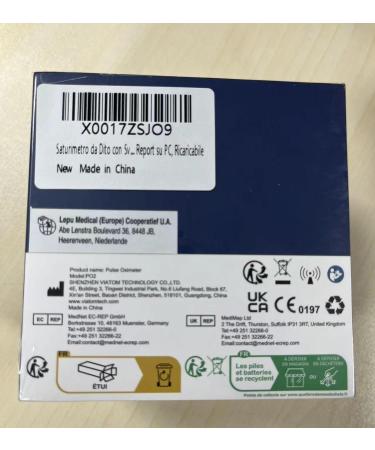 ViATOM O2 Ring Pulse Oximeter with Alarm - Black - Buy Online on GoSupps.com