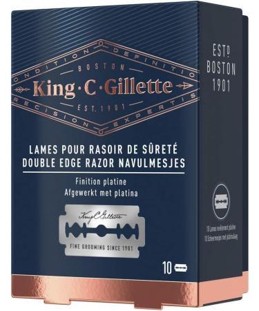 King C. Gillette Men's Razor Blades - 10 Pack | Perfect Gift Ideas for Men & Dads | Shop Internationally - Buy Online on GoSupps.com