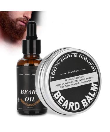 Beard Care Kit for Men - 4 Pcs Set with 30g Beard Oil Comb & Brush | Anti-Hair Loss Solution - Buy Online on GoSupps.com