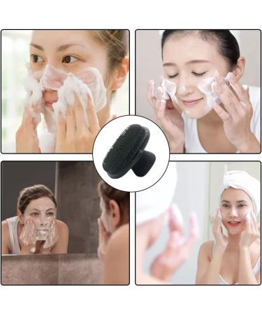 Silicone Facial Brush Anti Slip Blackhead Cleansing Brush Manual Cleaning Brush for Women Men Cleansing and Exfoliating - Buy Online on GoSupps.com