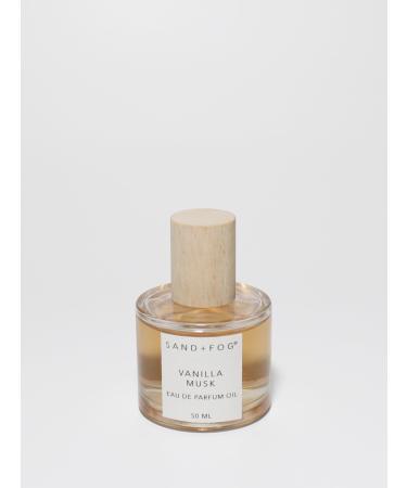 Sand + Fog Luxury Perfume Oil - Vanilla Musk - 50ml Rollerball Alcohol-free Cruelty Free Sulfate Free Paraben Free 1.69 Fl Oz (Pack of 1) Vanilla Musk