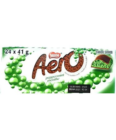 Nestle Aero Peppermint Milk Chocolate 41g x 24 - Buy Online on GoSupps.com