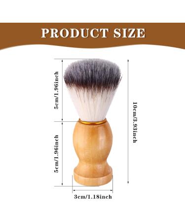 Epodmalx Men's Shaving Brush with Wooden Handle - 7pcs Salon Tools for Perfect Grooming - Buy Online on GoSupps.com