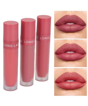 Dragon Ranee 3Pcs Matte Lipstick Set - Long-lasting Waterproof Lip Gloss Makeup Gifts for Girls - Buy Online on GoSupps.com