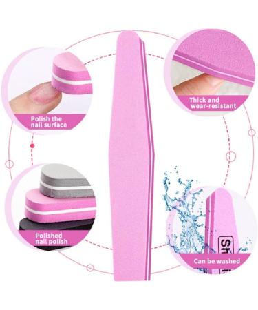 10pcs Mix Color Sunshine Nail File Sponge Diamond Nail Buffer File Washable 100/180 Nail Buffer for Nail Finger Polish Multicolor - Buy Online on GoSupps.com