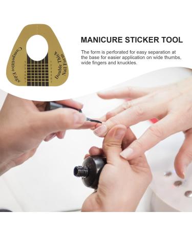 100pcs Manicure Sticker Tools - Double Thick Acrylic Nail Forms for Perfect Nail Art Tips - Buy Online on GoSupps.com