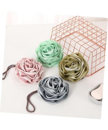 Healeved 4pcs Bath Flower Scrubber - Exfoliating & Cleaning Balls for Comfortable Home Bathing - Buy Online on GoSupps.com