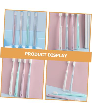 Minkissy 4-Piece Charcoal Toothbrush Cleaning Brush Set - Soft Bristles Travel-Friendly & Female Hygiene Essentials - Buy Online on GoSupps.com