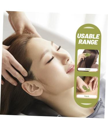 Sewoart 2-Piece Gua Sha Scalp Massage Set | Jade Head Massage Comb & Scratcher | Portable Massage Tools for Relaxation & Wellness - Buy Online on GoSupps.com