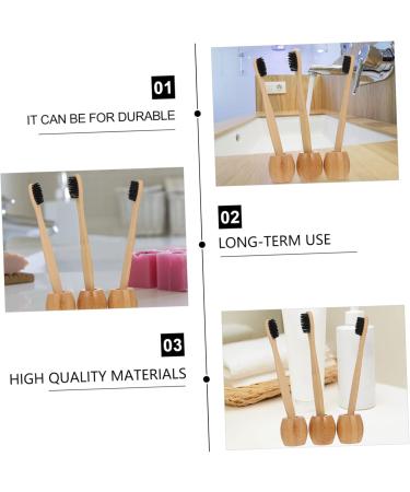 Eco-Friendly Bamboo Toothbrush Holder & Rinse Cup - Healeeved 3ST Bathroom Organizer - Buy Online on GoSupps.com