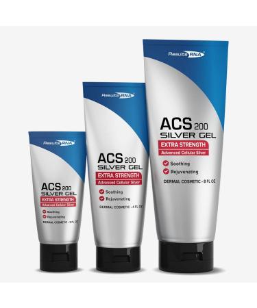 Results RNA ACS 200 Colloidal Silver 2-4 Ounce | Gel Extra Strength | Advanced Cellular Silver Topical Gel for Sunburn Wounds Rashes Skin Irritations (8 Ounce) - Buy Online on GoSupps.com