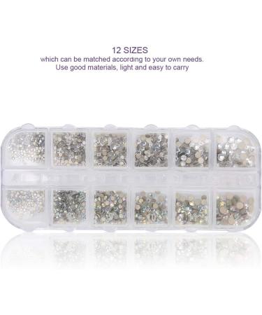 Nail Art Rhinestones ANGGREK Nail Art AB Crystal Rhinestones Colorful Flatback Glass Nail Decoration DIY Manicure Accessory(1#) - Buy Online on GoSupps.com