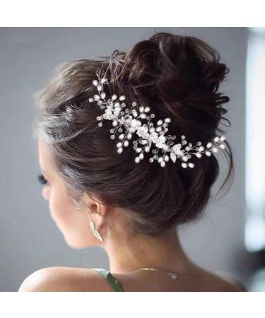ISLHJDD Flower Bride Wedding Hair Vine Pearl Hair Accessories Wedding Hair Accessory Decorative Wedding Hair Comb Hair Accessories for Brides Girls - Buy Online on GoSupps.com
