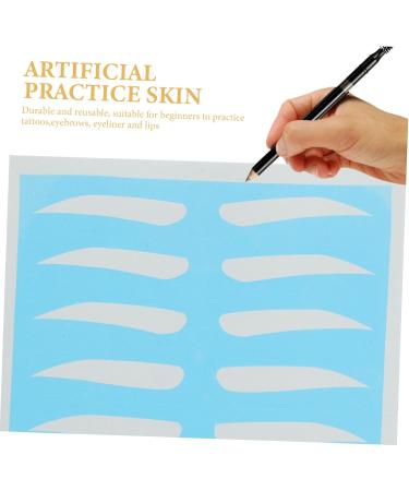 Housoutil 8 Pairs Eyebrow Makeup Tool Card Eyebrow Training Tool Eyebrow Practice Skin Material Unibrow - Buy Online on GoSupps.com