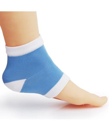 Footfull Gel Heel Moisturising Socks/Protectors for Dry Cracked Skin/Foot Pain Relief - Buy Online on GoSupps.com