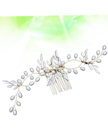 Ipetboom Bridal Hair Comb Golden Hair Jewels for Women Headwear for Women Leaf Hair Comb Womens Hair Accessories Hair Accessories for Women Hair Combs for Women Hairpin Wedding Bridesmaid - Buy Online on GoSupps.com