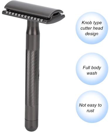 Safety Birthday Gift Ergonomic Double Edge Safety Portable Mode for Home Travel (Black) - Buy Online on GoSupps.com