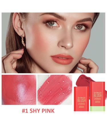 Lophe Cream Blush Stick - Multi-Use Natural Rouge for Eyes Cheeks & Lips | Moisturizing Matte Makeup for All Skin Tones (02) - Buy Online on GoSupps.com