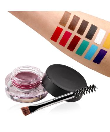 4D Hair Stroke Brow Stamp Brush Set with Eyebrow Cream - Light Brown | Ultra-Thin Angled Brush for Realistic Eyebrow Makeup - Buy Online on GoSupps.com