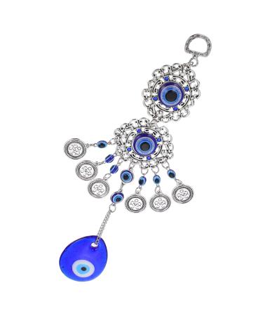 ORFOFE Blue Eyes Pendant Decor Ornament Car Tote Trendy Purse Turkish Blue Eyes Fashion Devil Eye Necklace