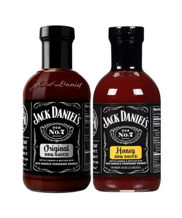 BBQ Sauce Bundle with Jack Daniel's Original BBQ Sauce 553g and Jack Daniels Honey BBQ Sauce 553g (2 Pack) - Buy Online on GoSupps.com