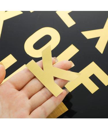 232 Pieces 24 Sheets Large Letter Stickers Big Font Alphabet Letter Number Stickers 2.5 Inch Self Adhesive Letters Number Kit Mailbox Stickers for Mailbox Presentation (Gold  Letter) Gold Letter - Buy Online on GoSupps.com