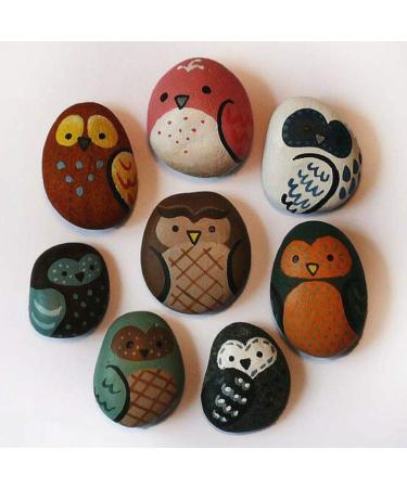 Smooth Painting Rocks 3-4 inches - Pack of 12 for Art Crafts and Decoration - Buy Online on GoSupps.com