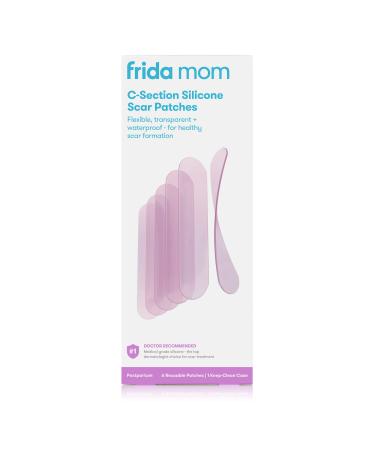 Frida Mom C-Section Silicone Scar Patches | Reusable Medical Grade Silicone Scar Treatment | Great for Keloid Scars | 6 8" Long Patches with Case and Pouch Included