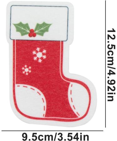 Christmas Kitchen Sponge - Cartoon Christmas Kitchen Sponges Reusable Multipurpose Scrub Sponge Double-Side Design Christmas Socks - Buy Online on GoSupps.com