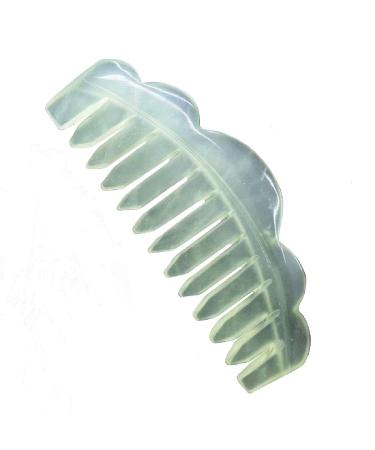 DMtse Natural Guasha Stone for Head Therapy Massage Hair Comb Scalp Massager Tool SPA Treatment