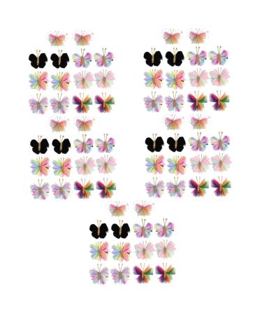 FOMIYES 35 Pairs Mesh Butterfly Hair Accessories Butterfly Hair Clips Hair Barrettes Hair Decorations Cute Hair Clips Hair Clips for Toddlers Manual Hairpin Decorate Child Flannel
