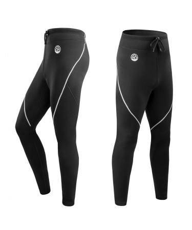 Men's Wetsuit Pants, 1.5mm Neoprene Long Pants for Surfing Kayaking Swimming Diving Canoeing Gray 4X-Large