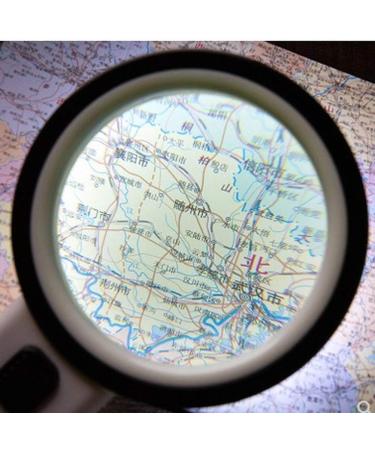 Magnifying Glasses for Hobbies Reading Magnifier 30 Times High Magnification Handheld Magnifying Glass Double Optical Lens 12LED Light UV Counterfeit Magnifying Glass Reading Newspaper Map Vision - Buy Online on GoSupps.com