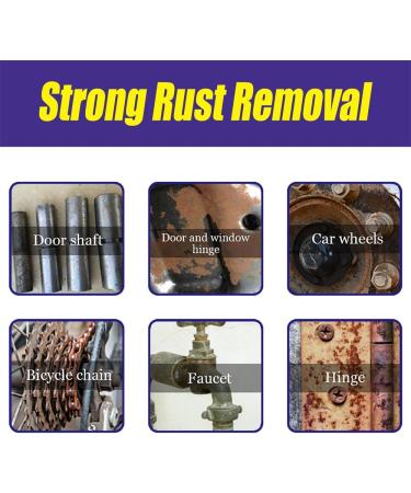 Metal rust remover multi-purpose automobile wheel polishing refurbishment agent faucet stainless steel rust remover multi-purpose rust remover rust preventer rust removal spray. (3pcs 30ml) - Buy Online on GoSupps.com