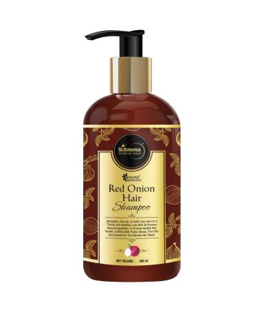Oriental Botanics Red Onion Hair Shampoo  300ml - With Red Onion Oil  27 Botanical Actives  Biotin  Argan Oil  Caffeine  Protein  Controls Hair Loss & Supports Healthy Hair Growth