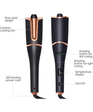 Premium Curling Iron for Healthy Shiny Curls & Waves | Adjustable Temperature for All Hair Types - Shop Internationally - Buy Online on GoSupps.com