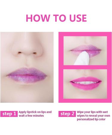  Linsition Color Changing Lipstick Waterproof Soft Lip Balm with Magic Temperature Change Moisturizing Lipstick for Women Girls - Buy Online on GoSupps.com
