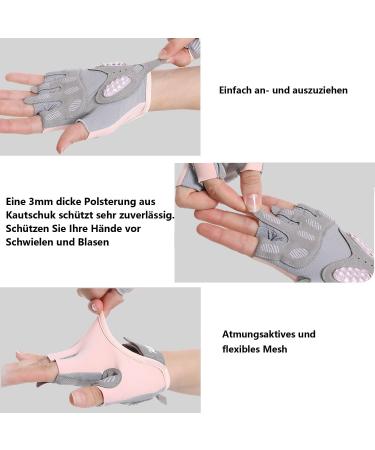 Dooclib Women s Fitness Gloves - Non-Slip Silicone Sports Gloves | Breathable Microfiber Gym Gloves (Rosa-M) - Buy Online on GoSupps.com