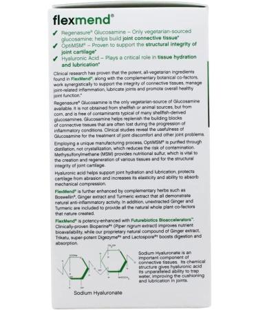 FutureBiotics FlexMend Glucosamine with MSM - 90 Vegetarian Tablets for Joint Health - Buy Online on GoSupps.com