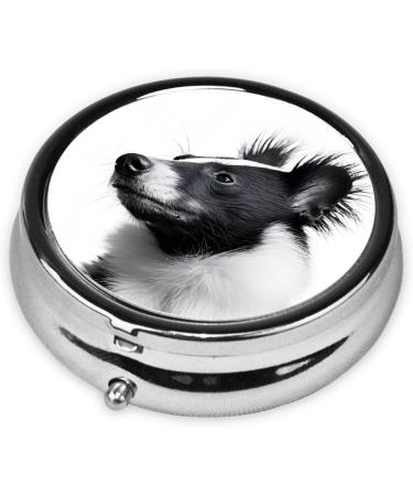 Skunk Printed Mini Round Pill Box - 3 Compartment Travel Organizer for Medicine Portable Pill Case for Home & Office - Buy Online on GoSupps.com