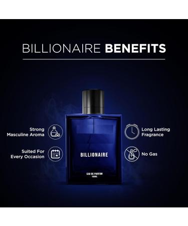 Billionaire Perfume For Men 100ml Exquisite Eau De Parfum Premium Liquid Perfume Long Lasting & Spicy Ideal Gift. - Buy Online on GoSupps.com